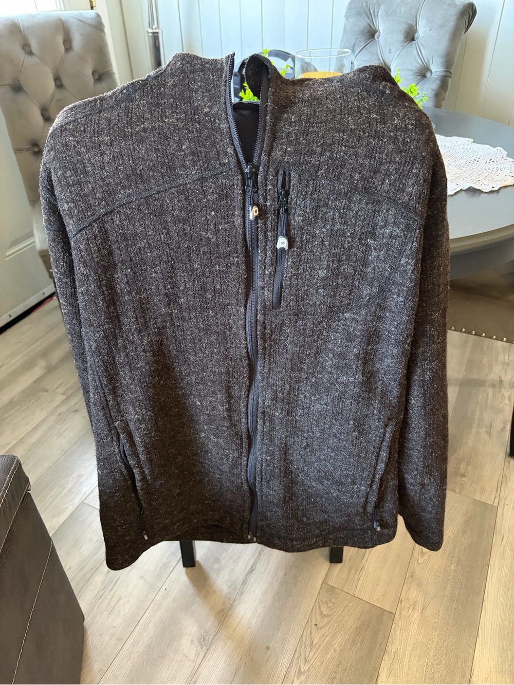 lululemon athletica Men's Full-Zip Sweater Jacket - Charcoal Heather